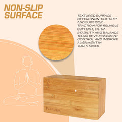 Strauss Wooden Yoga Block,Pair