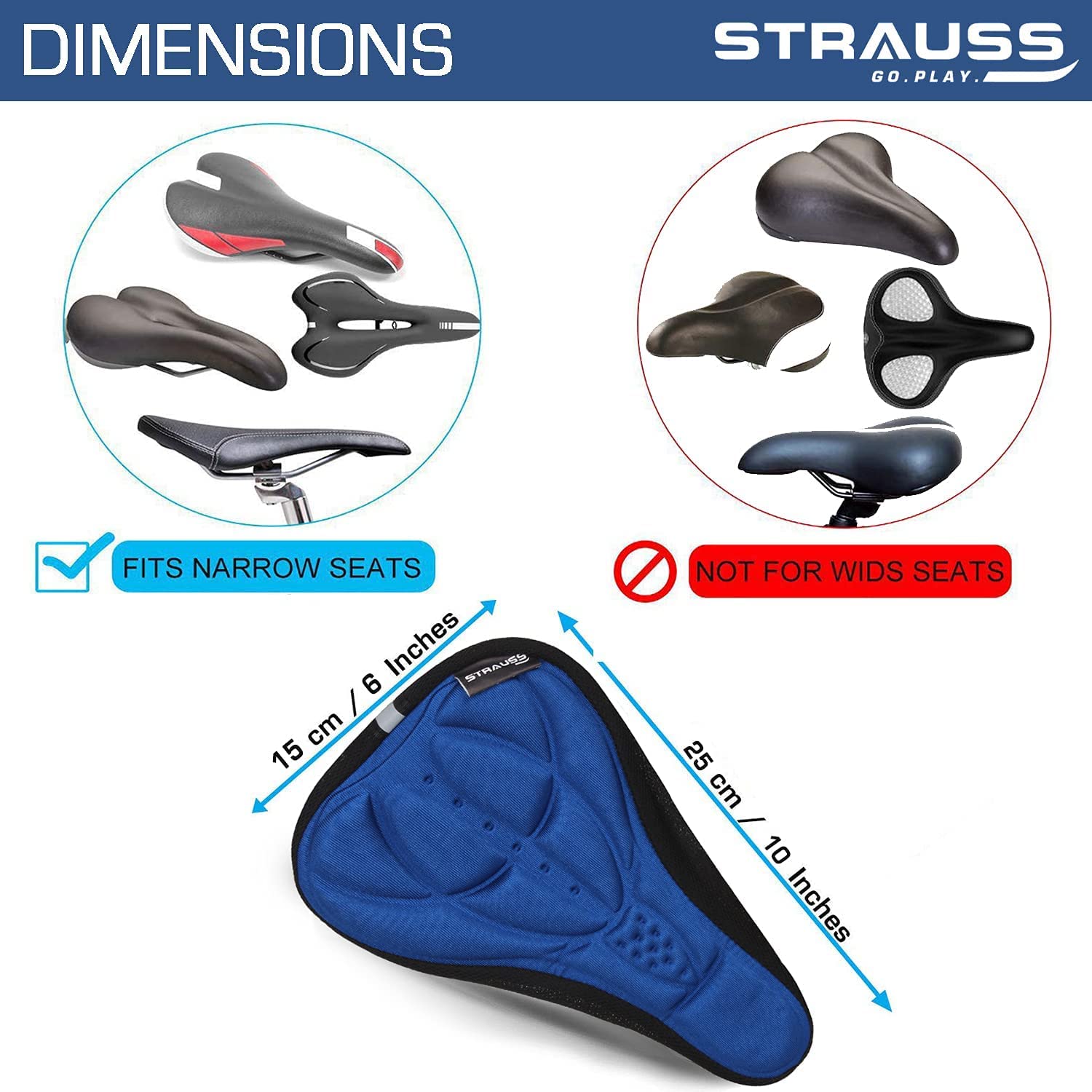 Strauss 3D Sponge Seat Covers - Outdoor biking