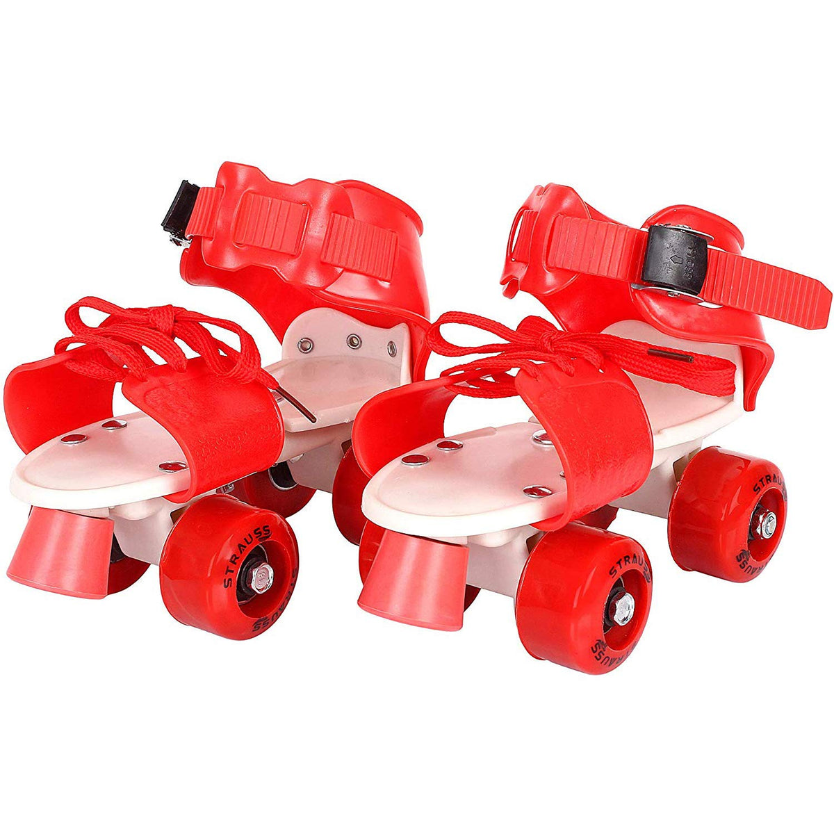 Strauss Kids Roller Skates, 5-11 Years, (Red)