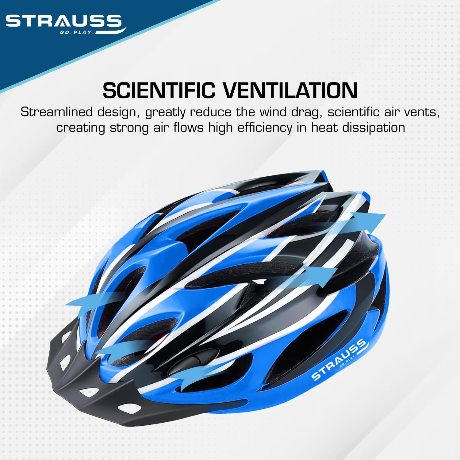 Strauss Cycling Helmet - lightweight for long rides