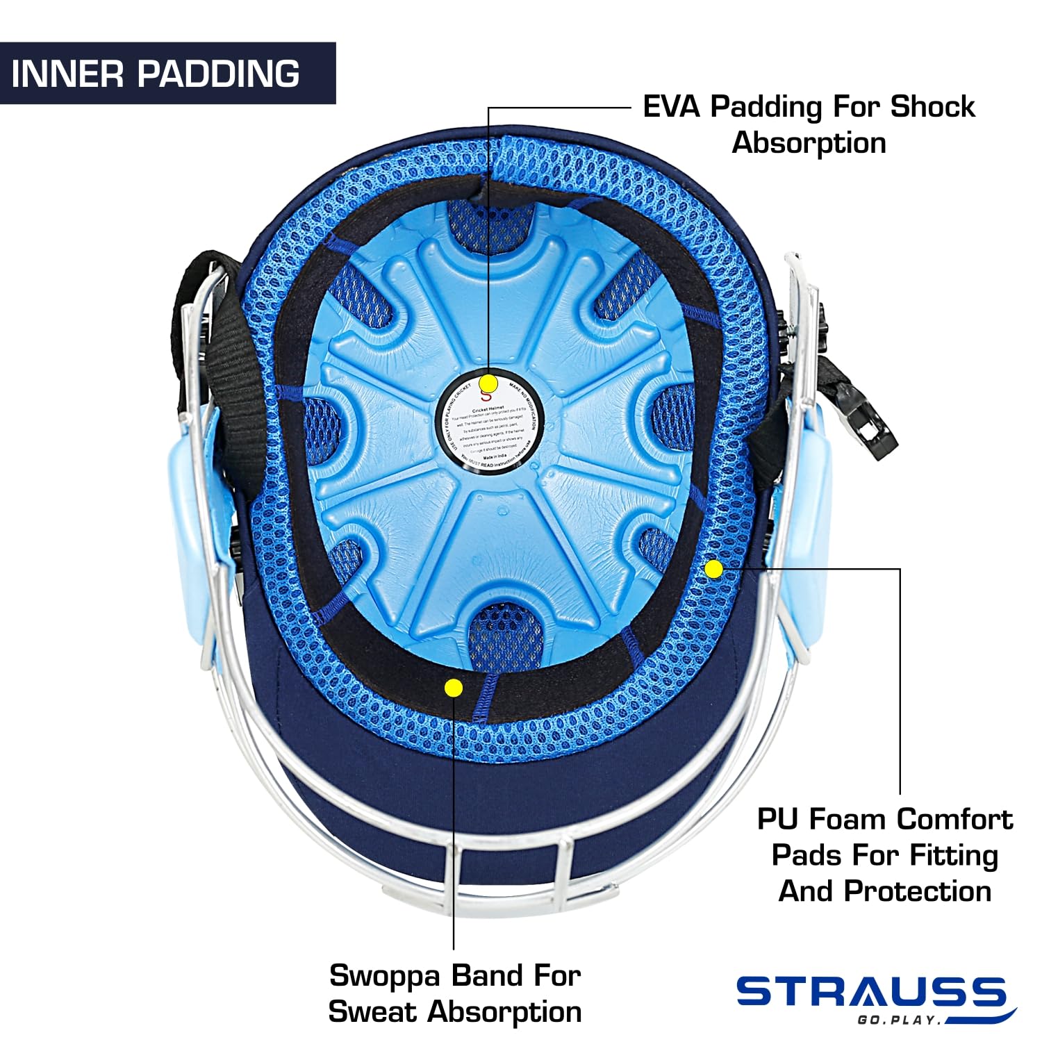 Strauss Club Cricket Helmet - Perfect for Cricket Training