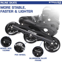 Strauss Inline Skates - Smooth glide technology