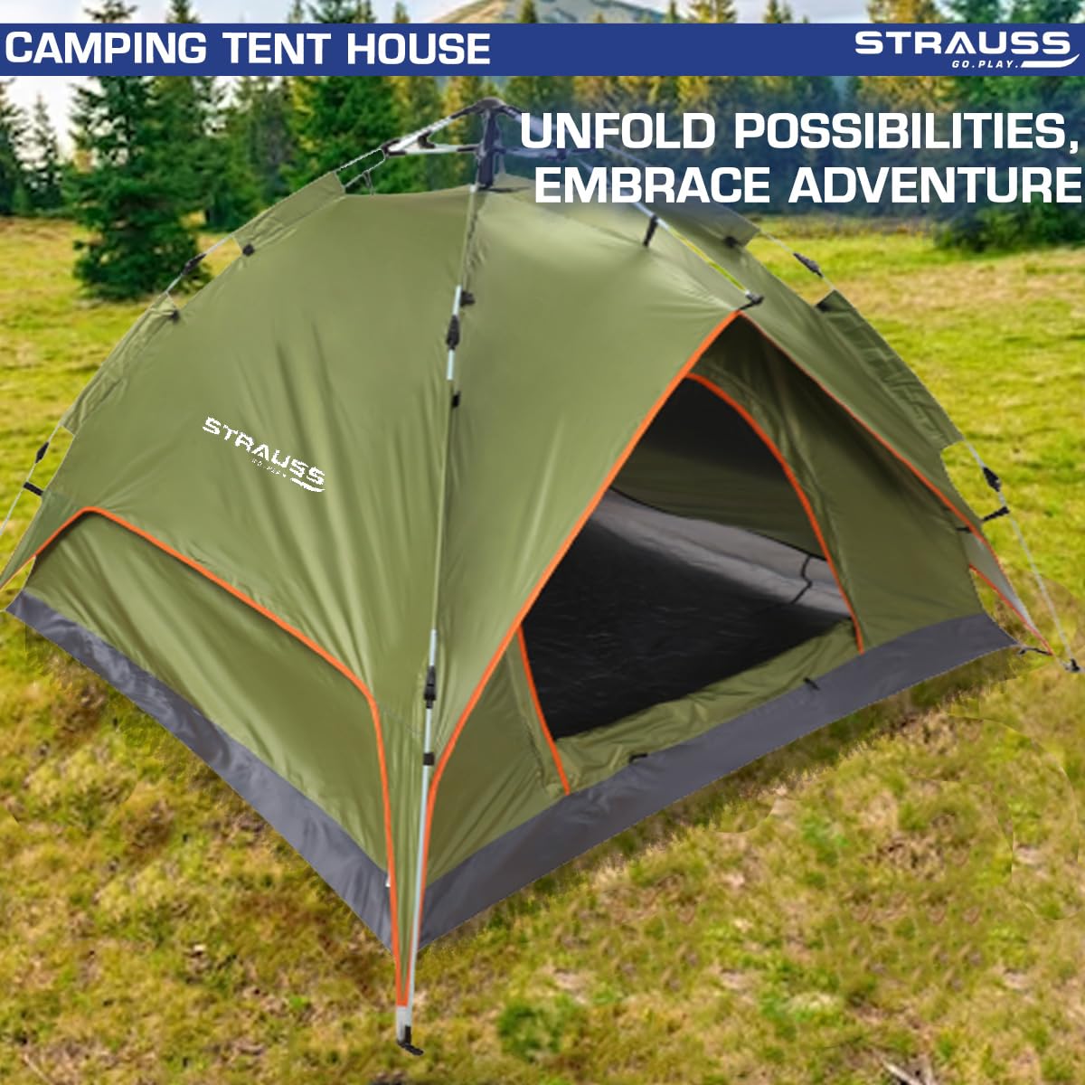 Strauss outdoor tent - spacious for 4 persons