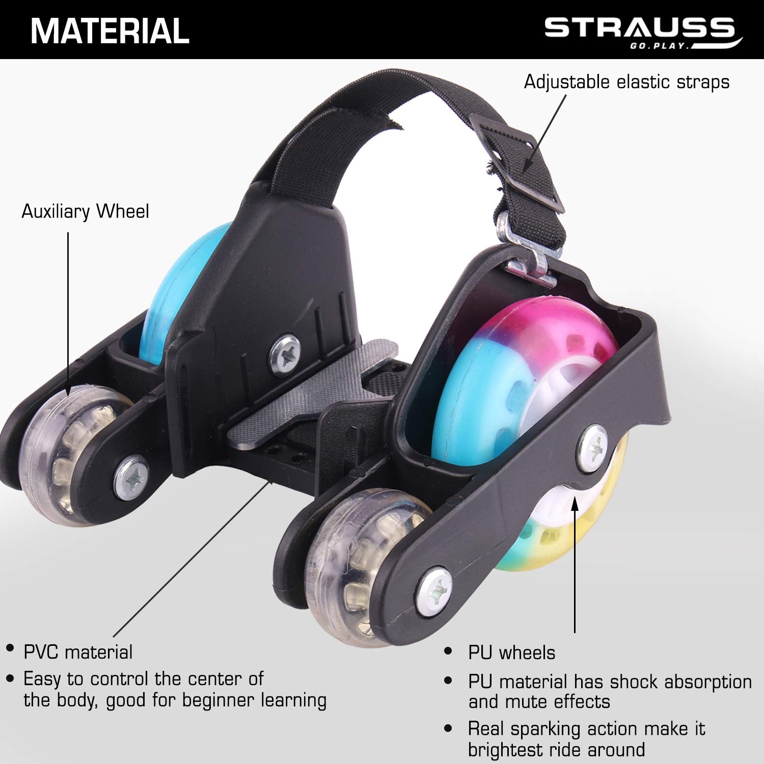 Strauss Flashing Street Roller - stylish and comfortable ride