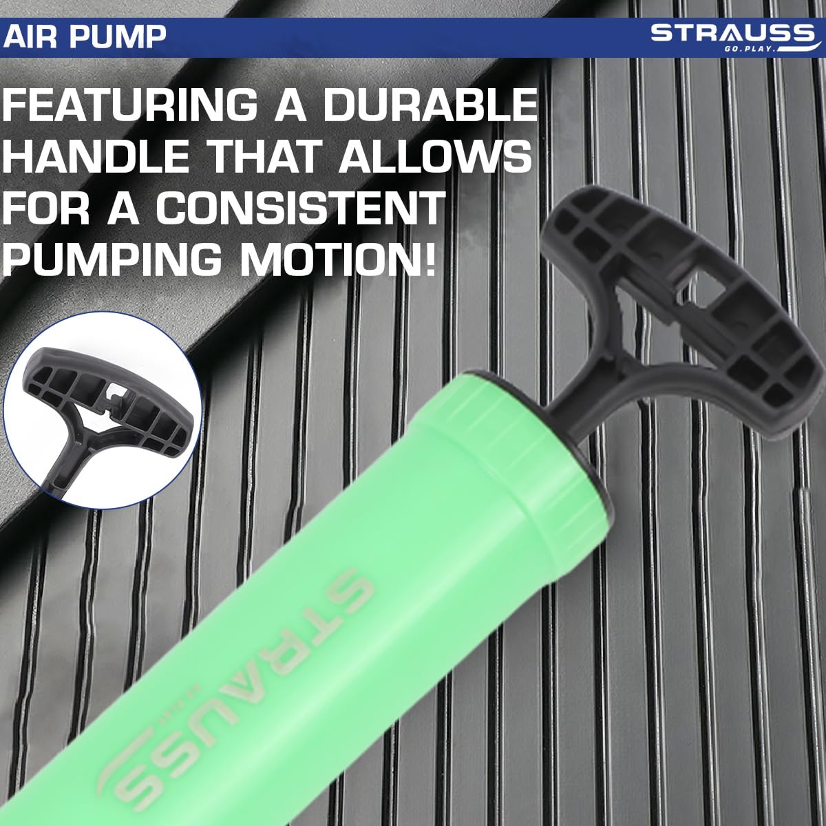 Strauss Air Pump - Reliable for rugby ball inflation