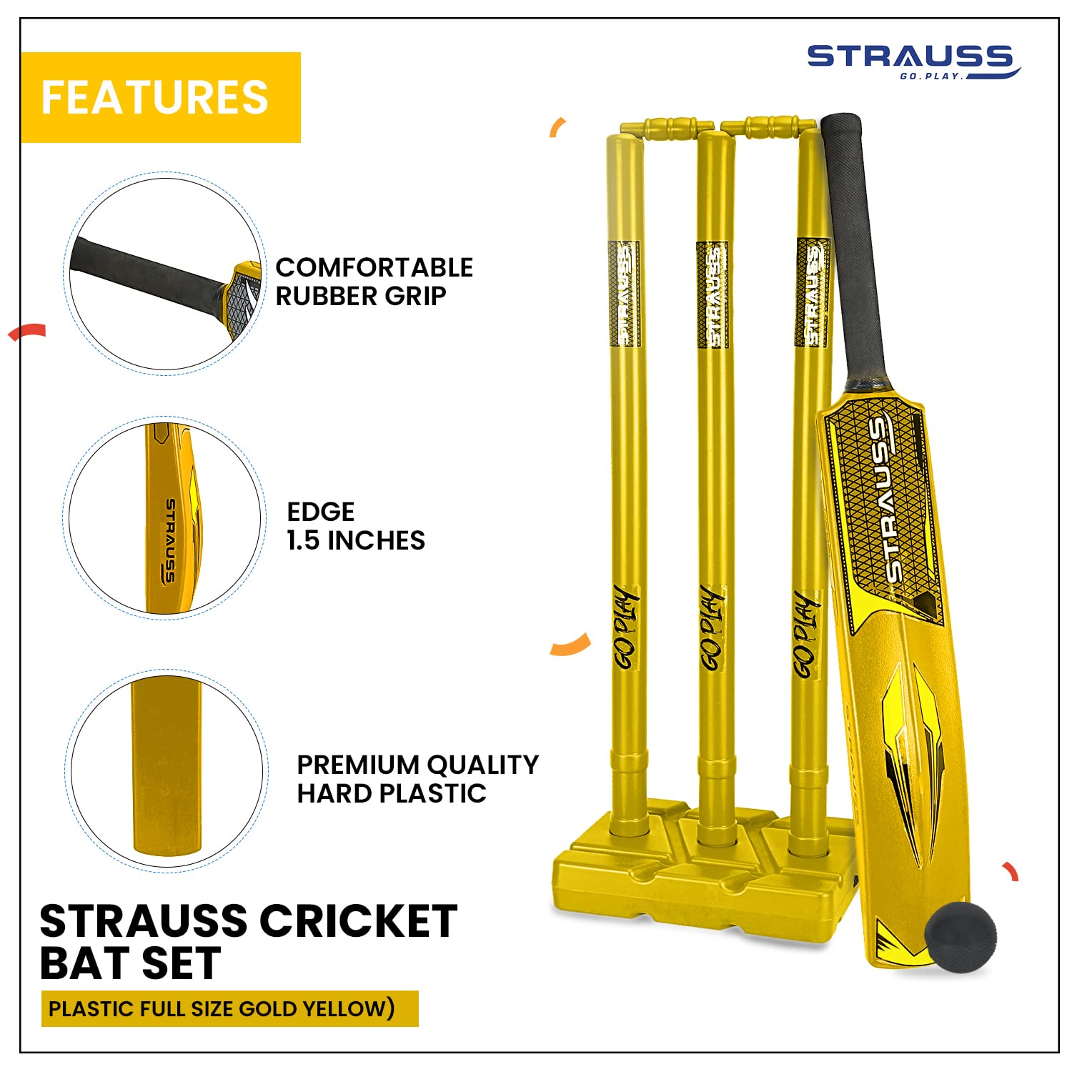 Strauss Plastic Cricket Kit - Fun for all age groups