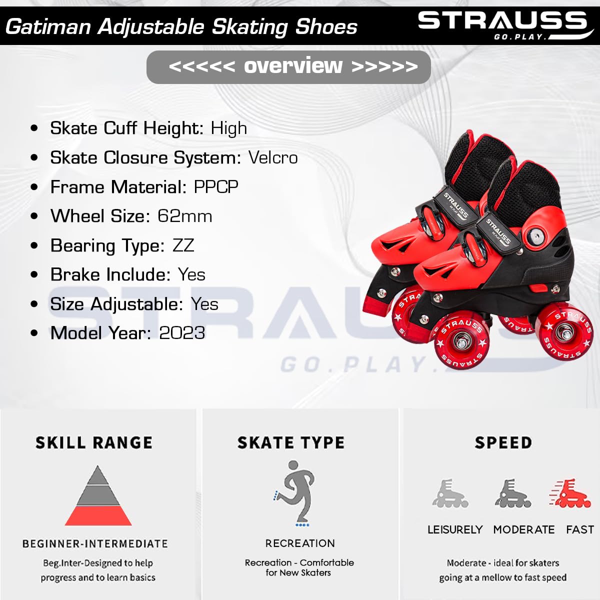 Strauss Gatiman skates - safe stopping