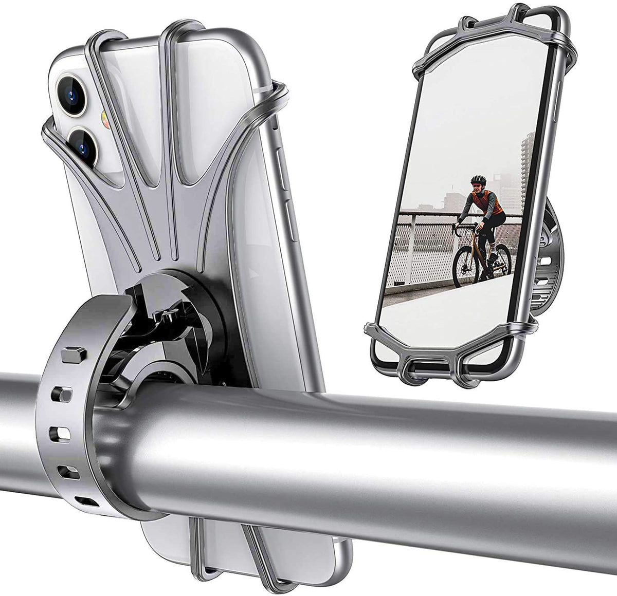 STRAUSS Waterproof Mobile Holder for Bikes Stable Adjustable