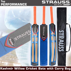 Strauss Master Scoop Tennis Cricket Bat,Full Duco,Blue, (Singapur Handle)