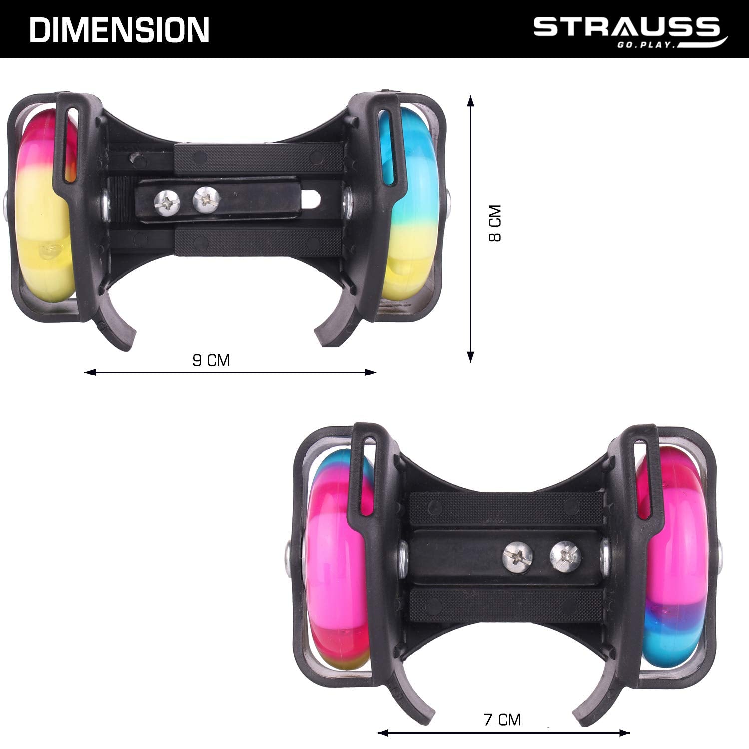 Strauss Flashing Street Roller - kids outdoor sport