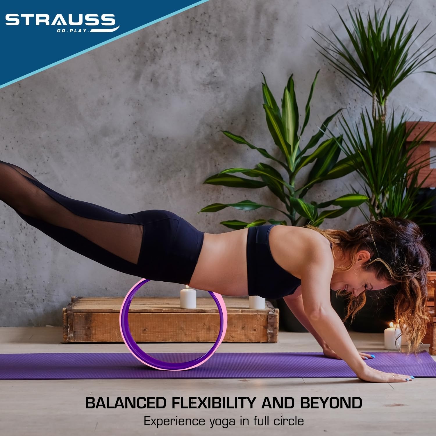 Strauss Sports foam roller - portable workout tool