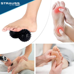 Strauss Massage Lacrosse Ball - peanut spiky design for muscle relief