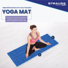 Strauss pure cotton yoga mat - yoga studio