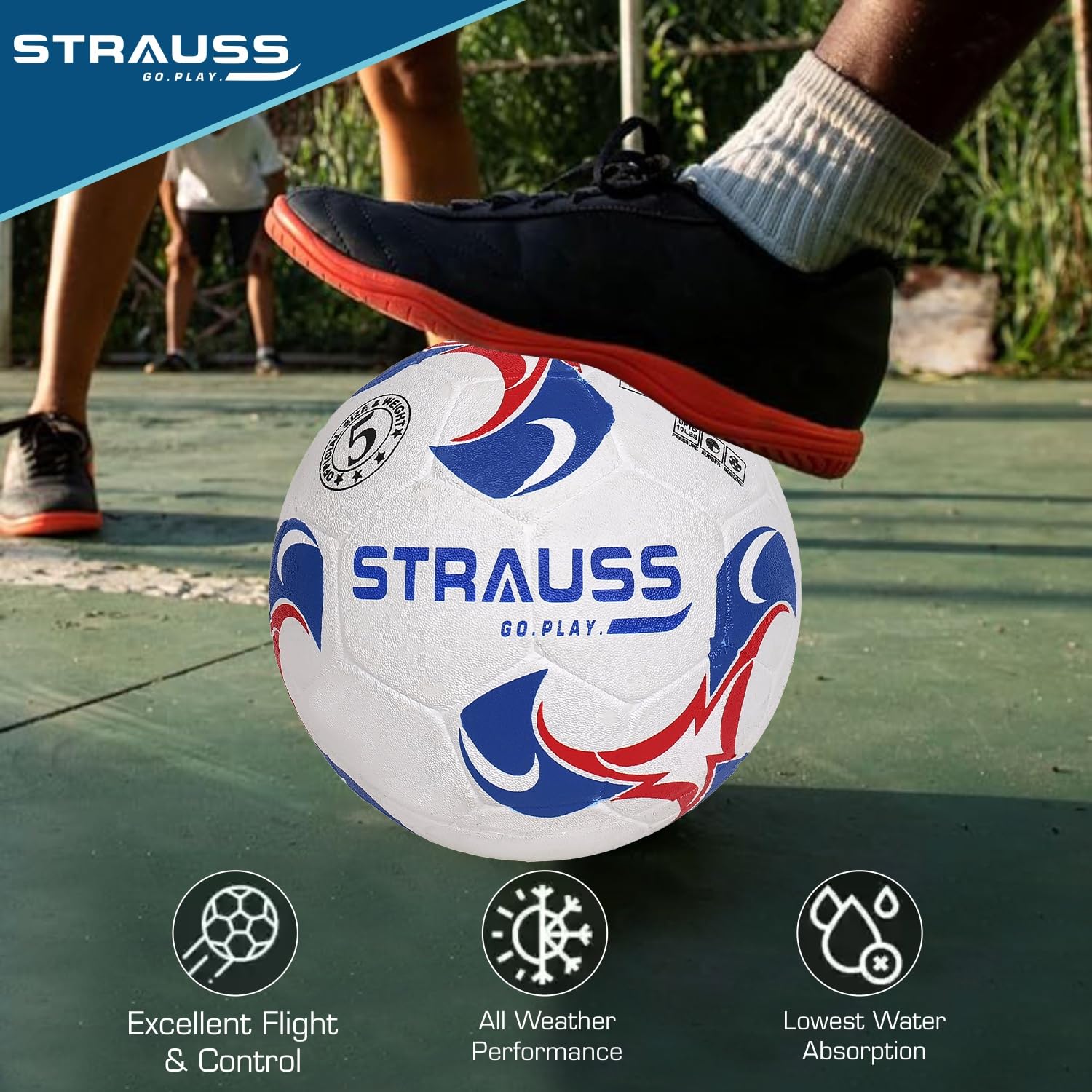 Strauss Size 5 football - competitive match preparation