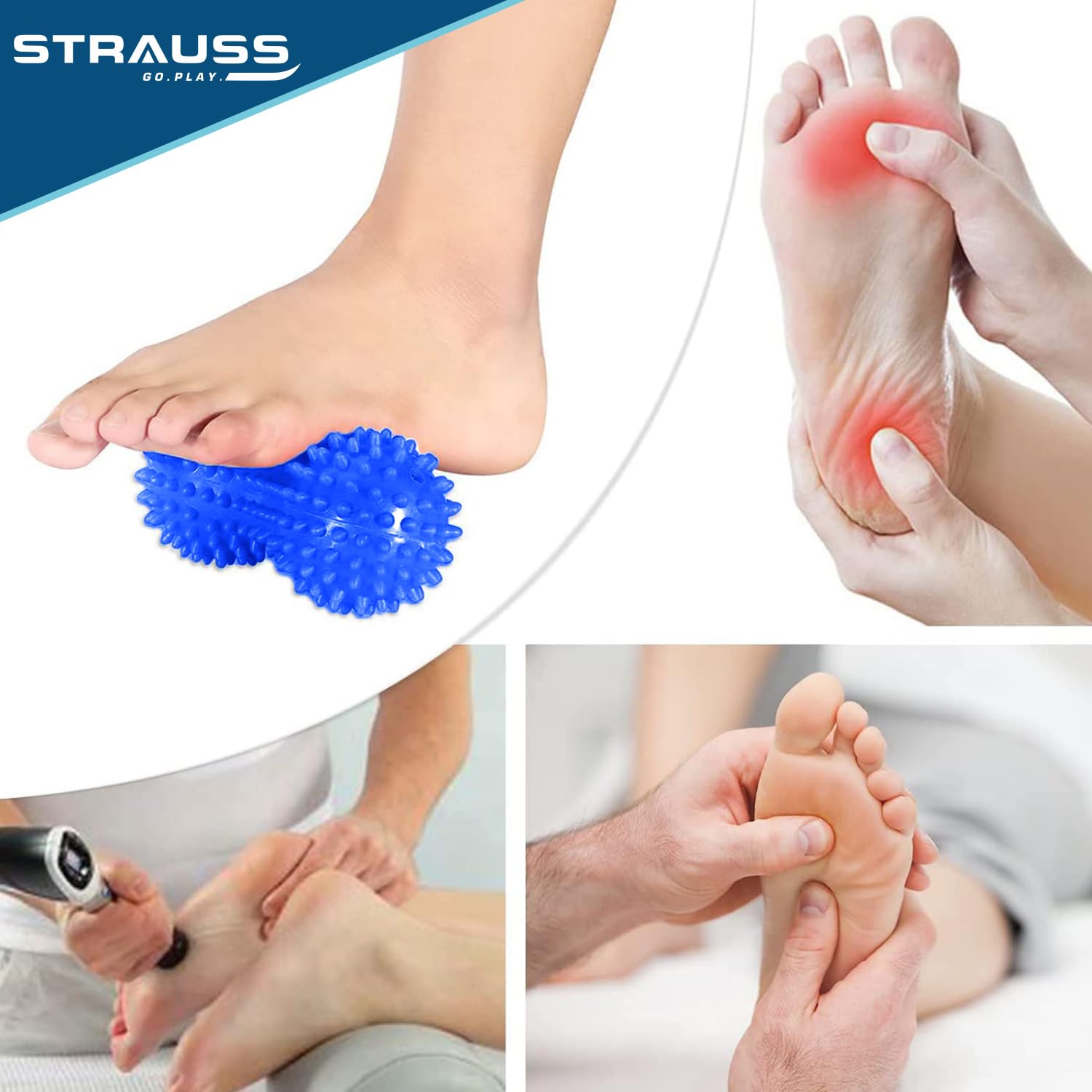 Strauss Massage Lacrosse Ball - Back pain relief tool