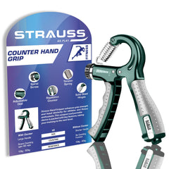 Strauss adjustable hand grip - portable strength trainer