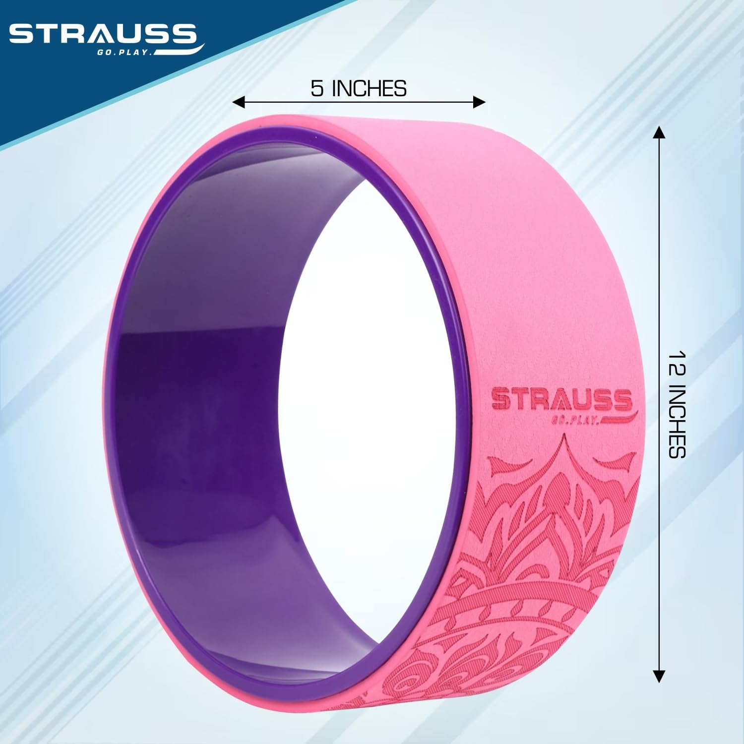 Strauss Sports foam roller - ergonomic design for massage