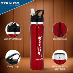 Strauss stainless steel bottle - hydration on-the-go