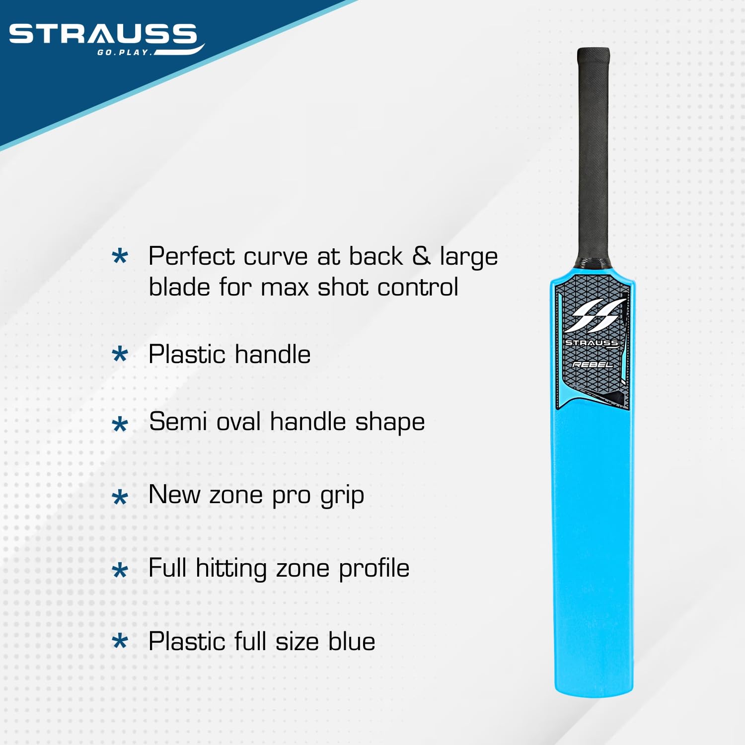 Strauss Rebel Cricket Bat - Backyard Cricket Fun