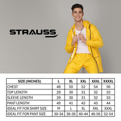 Strauss Sports Roberto PVC Rain Coat - outdoor protection