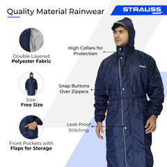 Strauss Sports Clownfish Raincoat - Convenient storage bag included