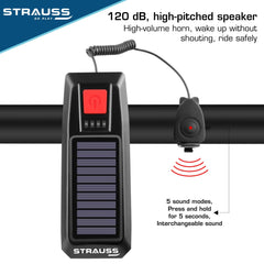Strauss Solar Headlight - Red color cycling light