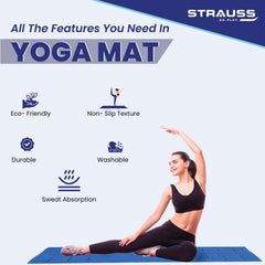 Strauss pure cotton yoga mat - fitness center