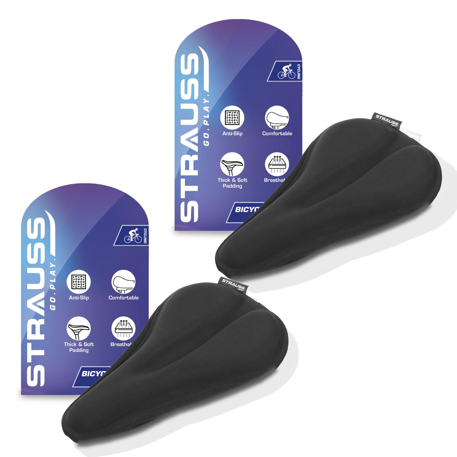 Strauss Seat Cover - enhances comfort during long rides