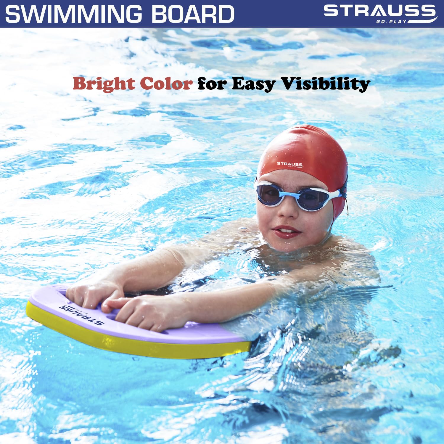 Strauss swimming kickboard - training aid for adults