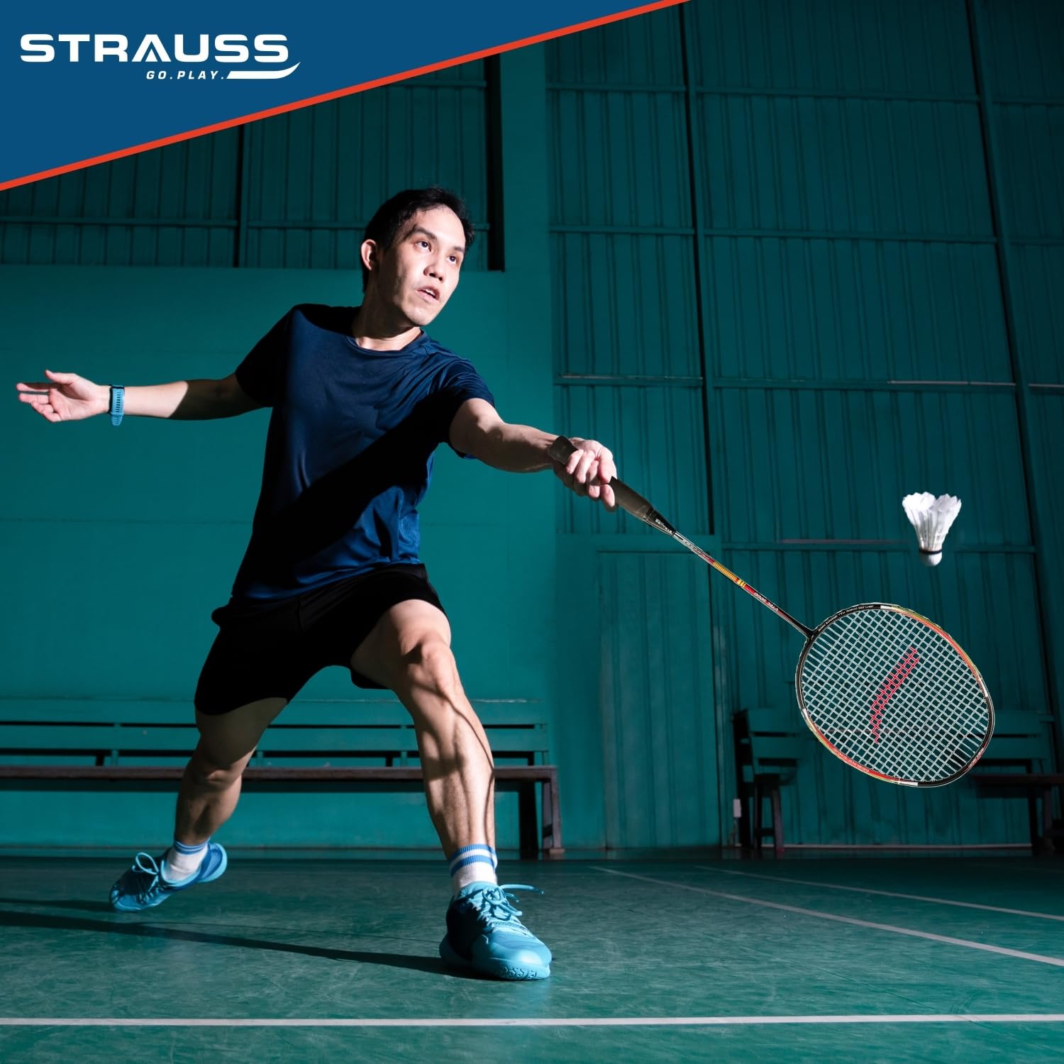 Strauss Sports Pace-7000 Racquet - Ideal for indoor court