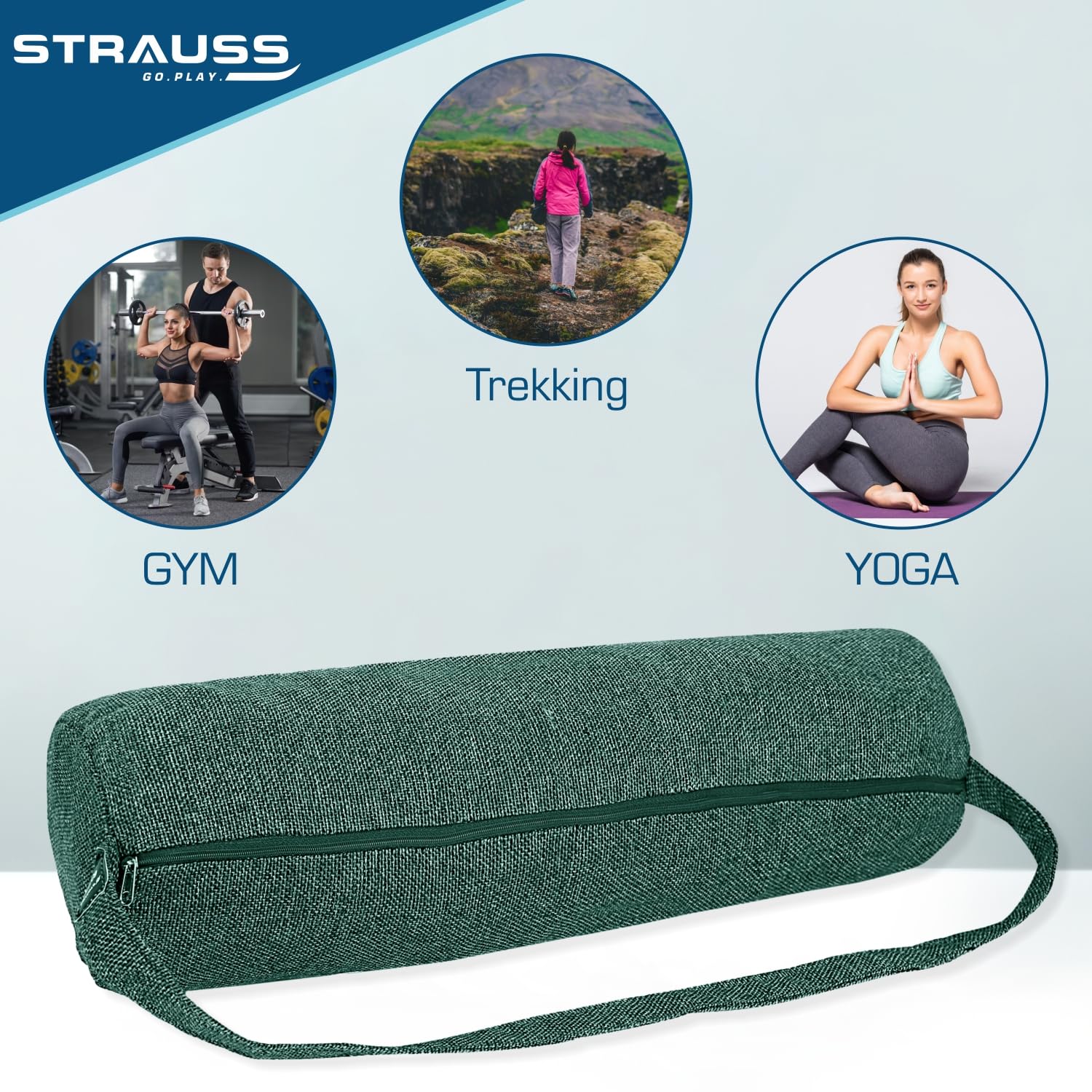 Strauss Sports gym bag jute - perfect for gym workouts