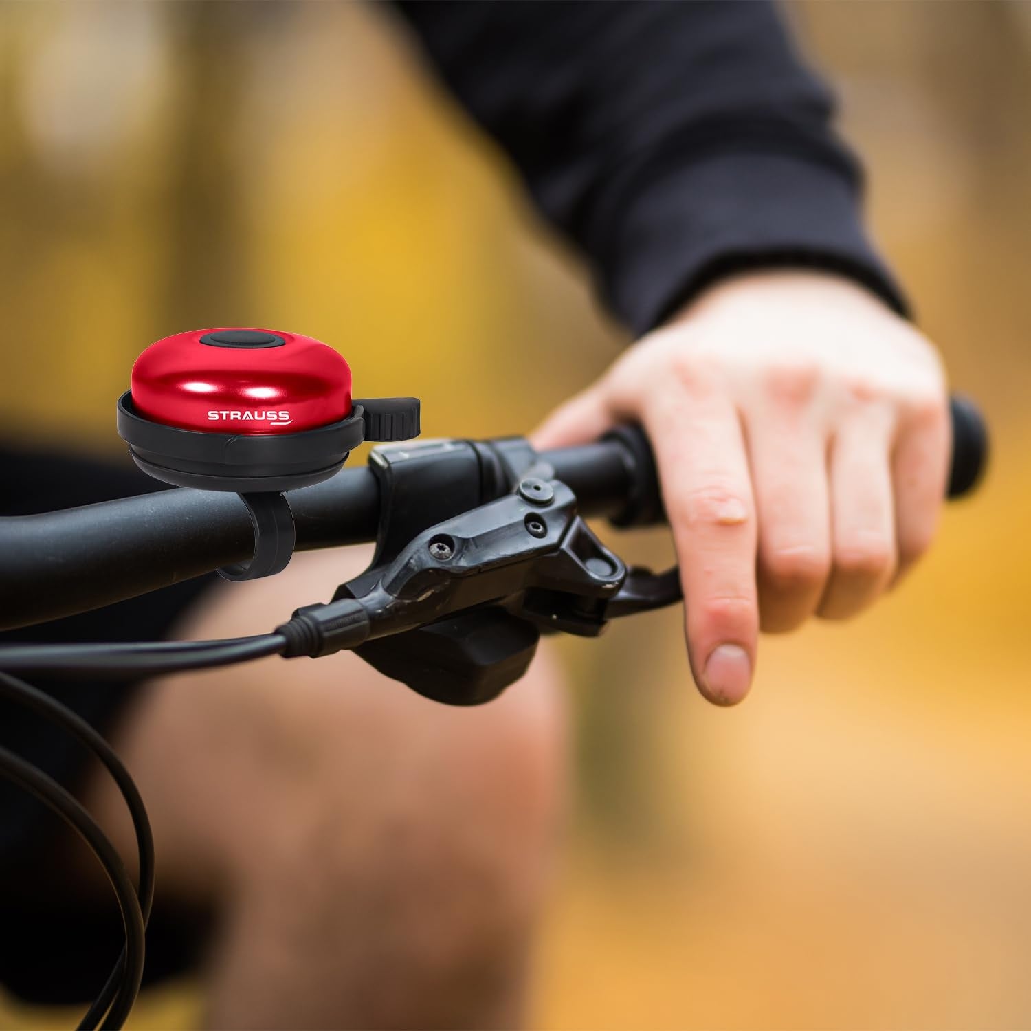 Strauss Bicycle Bell - Bright red cycle bell for attention