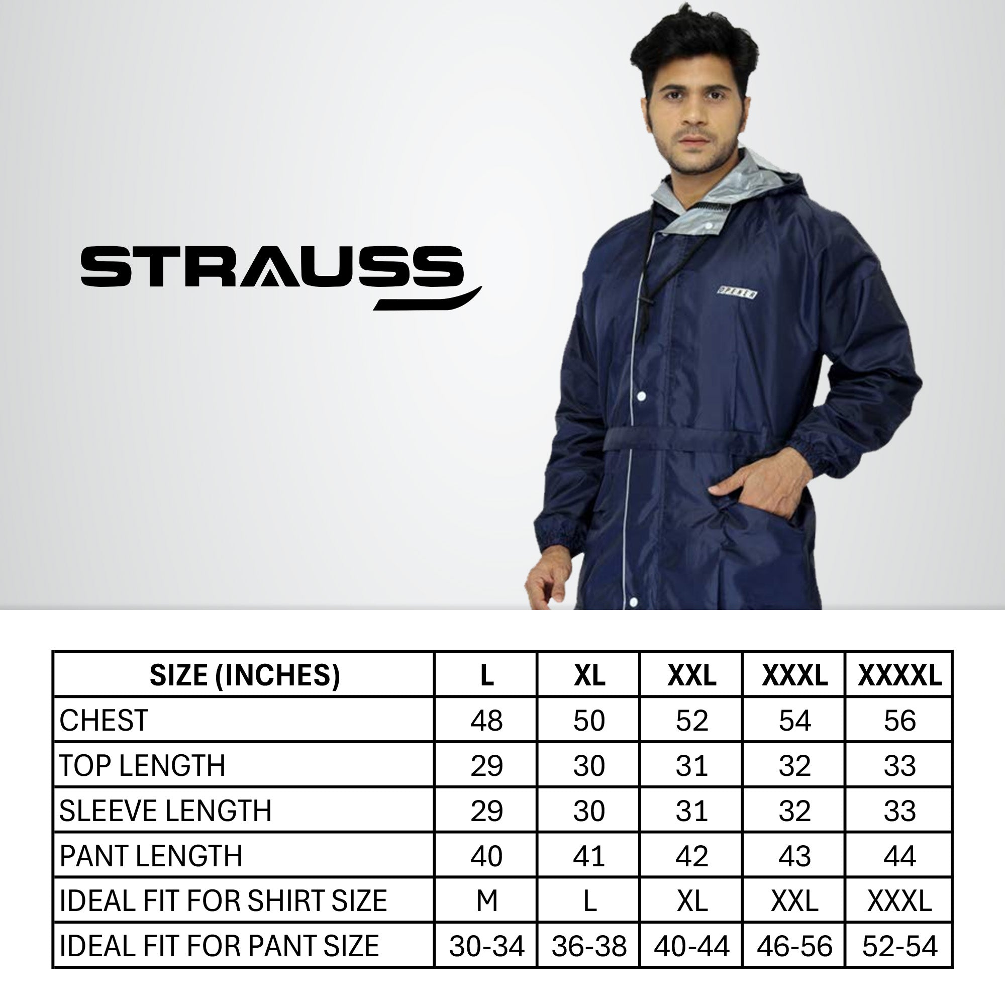 Strauss Sports Clownfish Raincoat - Rain protection for outdoor activities