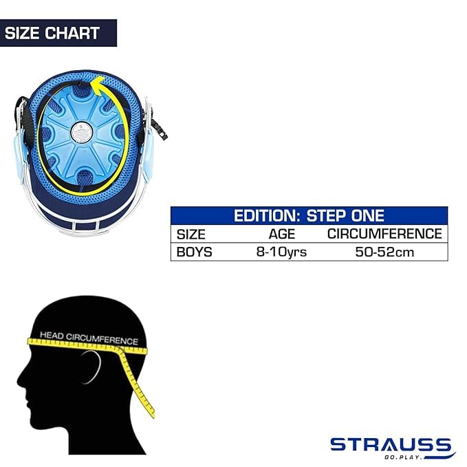 Strauss Cricket Helmet - Protective Headgear for Kids