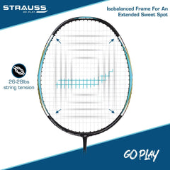 Strauss Pace-7000 - Professional-grade badminton racquet