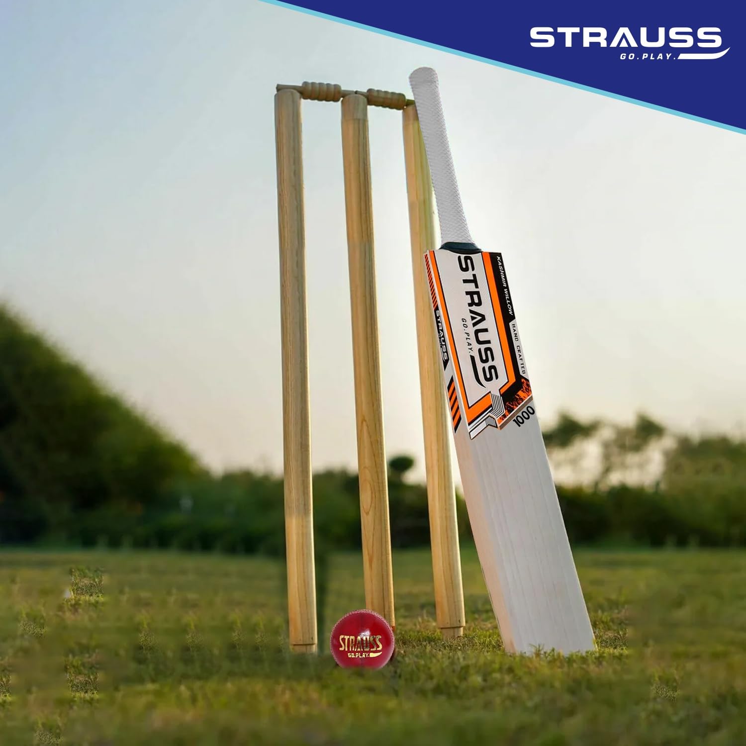 Strauss Kashmir Willow Cricket Kit - ideal for training sessions