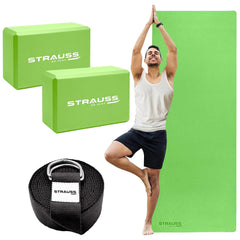 Strauss Yoga Starter Kit - Perfect for indoor and outdoor yoga sessions