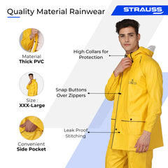 Strauss Sports Roberto PVC Rain Coat - set with matching bag