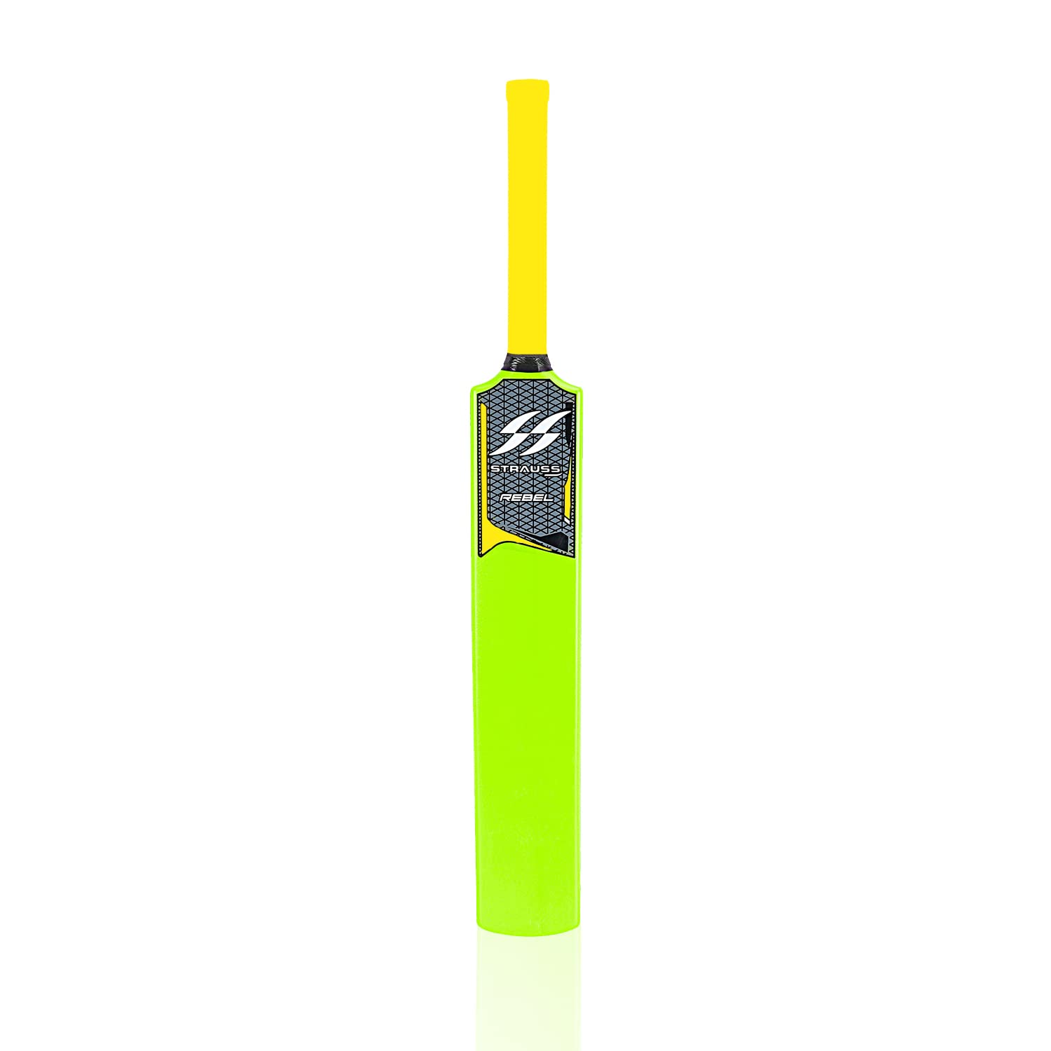 Strauss Rebel Plastic Cricket Bat (34'' X 4.5'' inch), for All Age Group (Fluorescent Yellow)