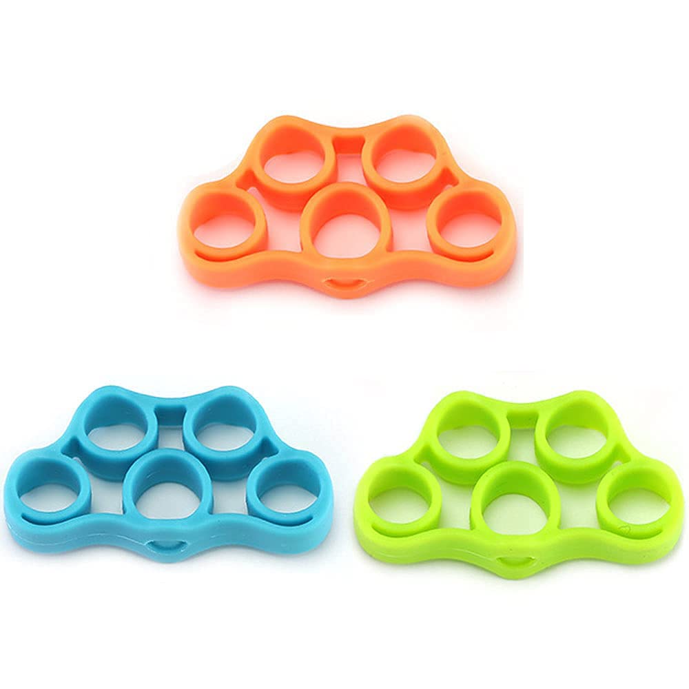 Strauss Silicon Finger Stretcher, Set of 3, (Multicolor)