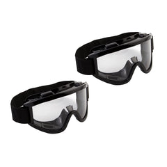 STRAUSS Adjustable Offroad Motorbike | ATV/Dirt Bike Transparent Goggle (Pack of 2)