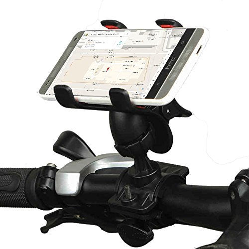 Strauss Cycle Mobile Phone Holder with Mount Bracket, (Black) and Bicycle Bottle Holder (Black)