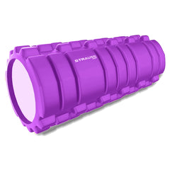 Strauss Deep Tissue Massage Foam Roller, 45 cm, (Purple)