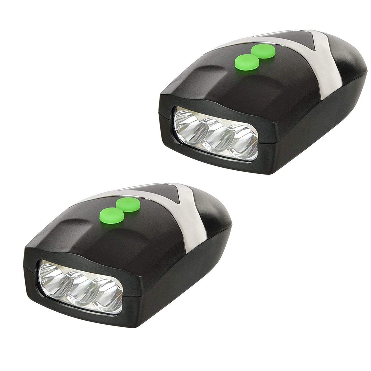 Bicycle LED Light and Horn | Cycle Horn | Bicycle Headlight (Pack of 2)