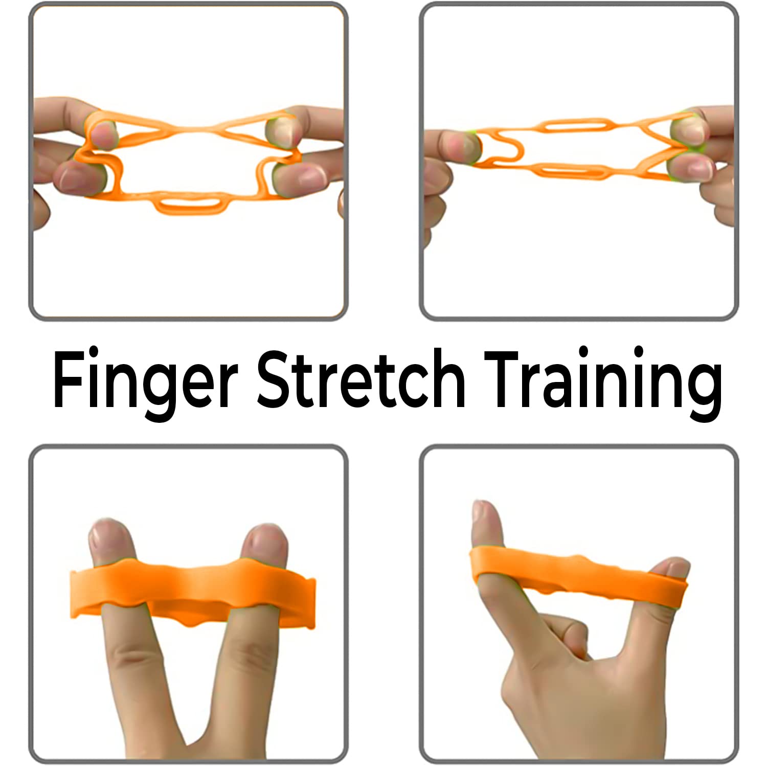 Strauss Silicon Finger Stretcher, (Orange)