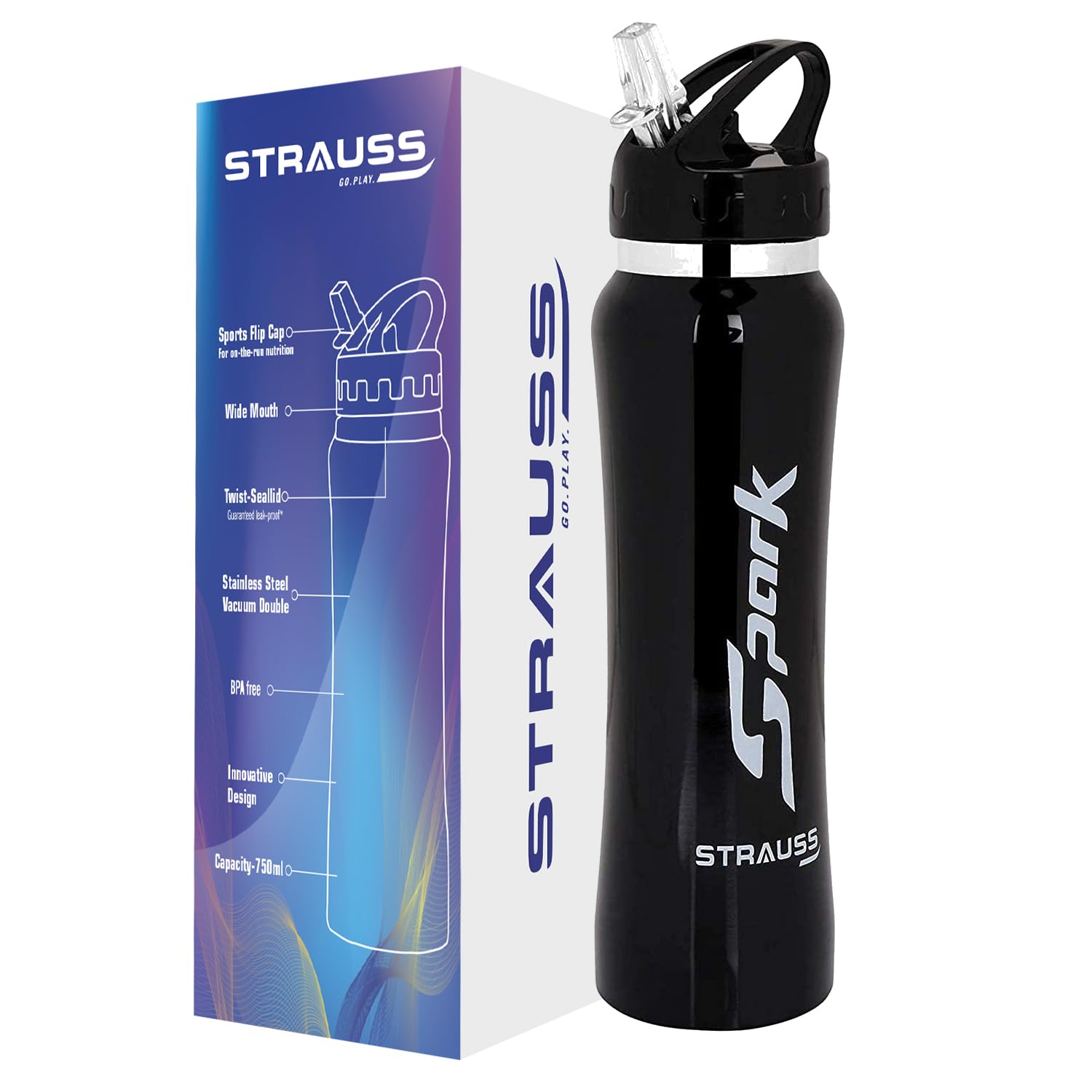 STRAUSS Yoga Stainless Steel Water Bottle