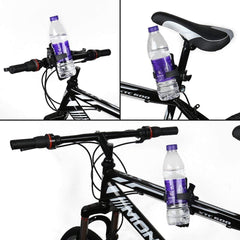 Strauss Bicycle Bottle Holder with Silicone Mobile Holder, (Black)