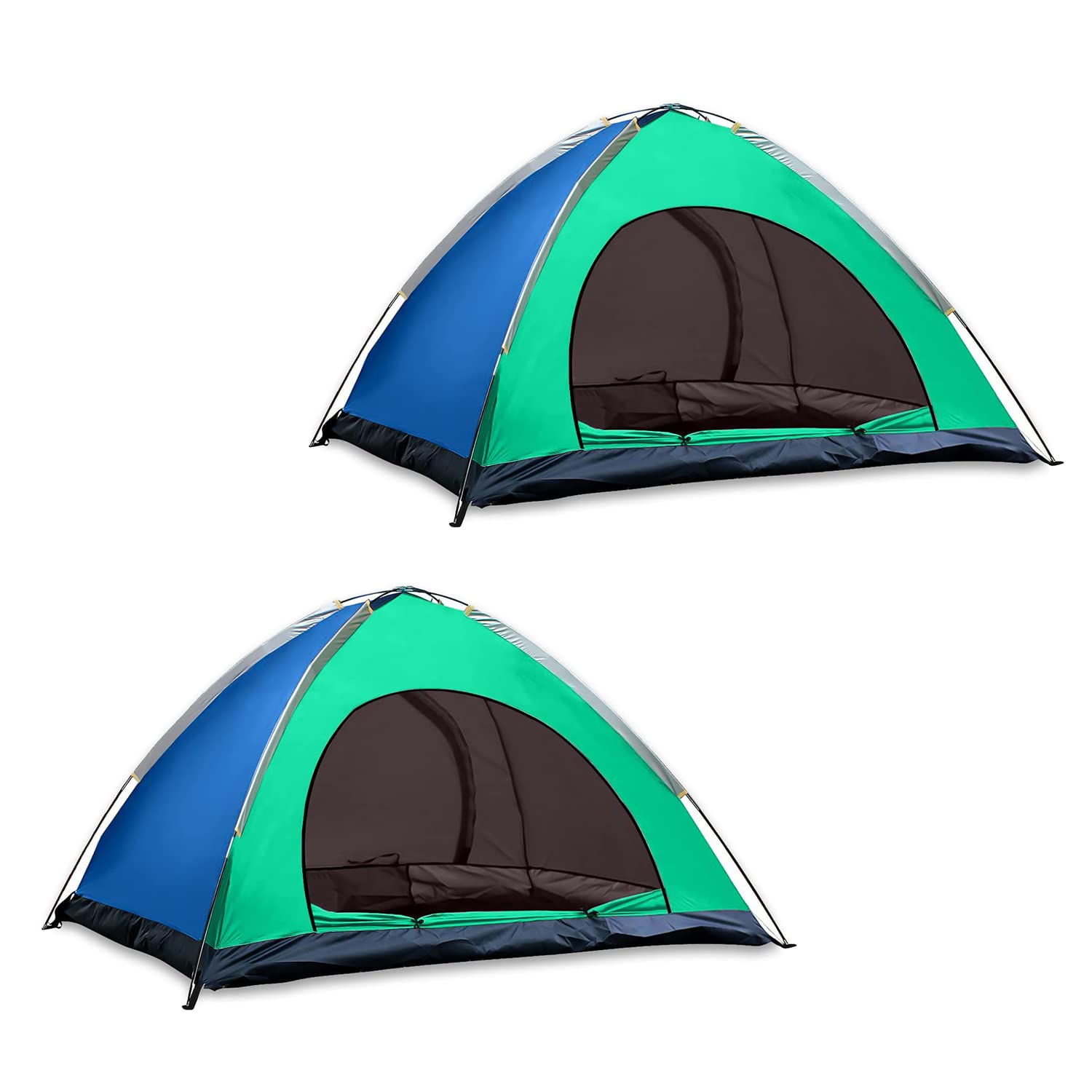 2 Person Waterproof Portable Camping Tent|for Outdoors,Picnic,Hiking (Pack of 2)