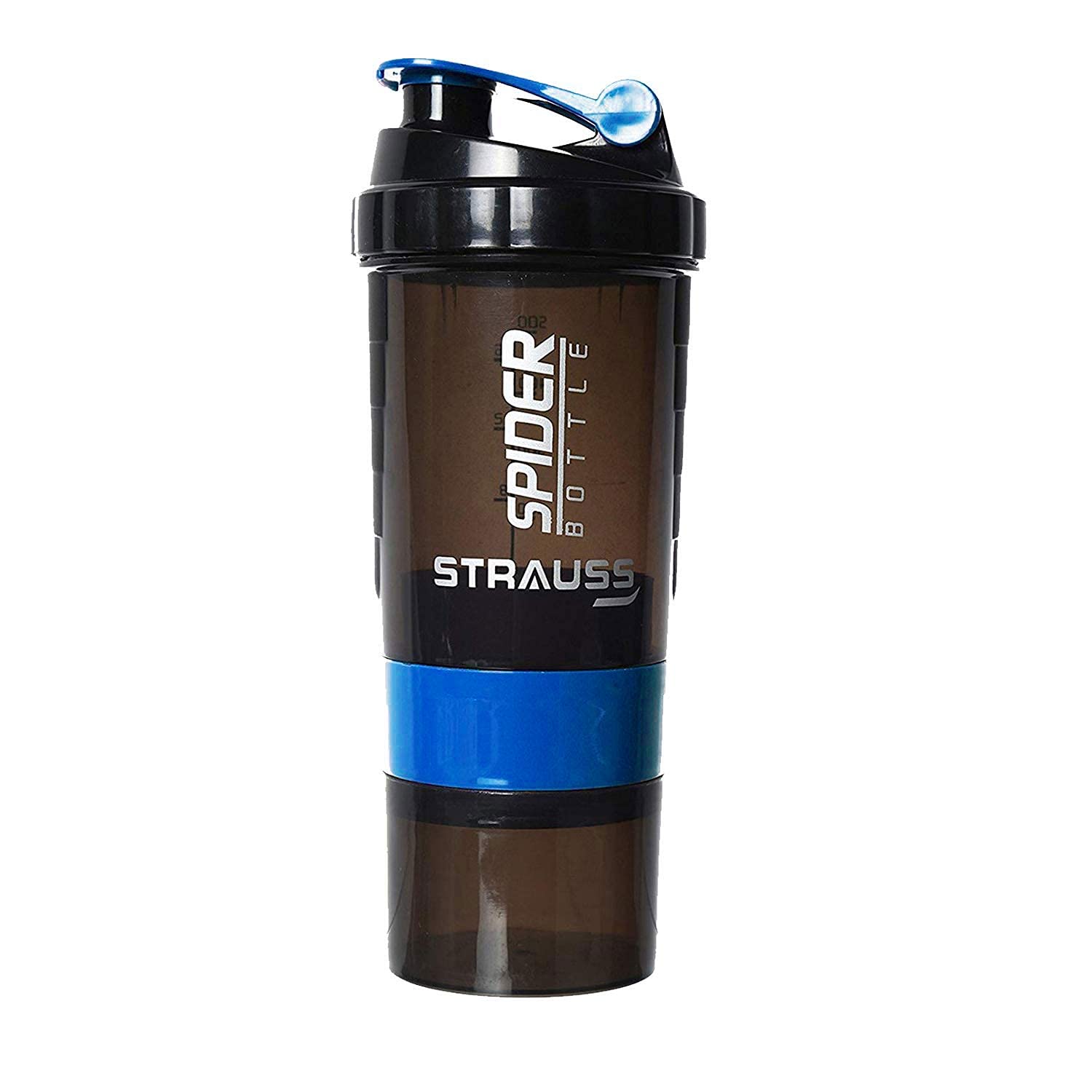 STRAUSS Spider Shaker Bottle 500 ml, (Blue)
