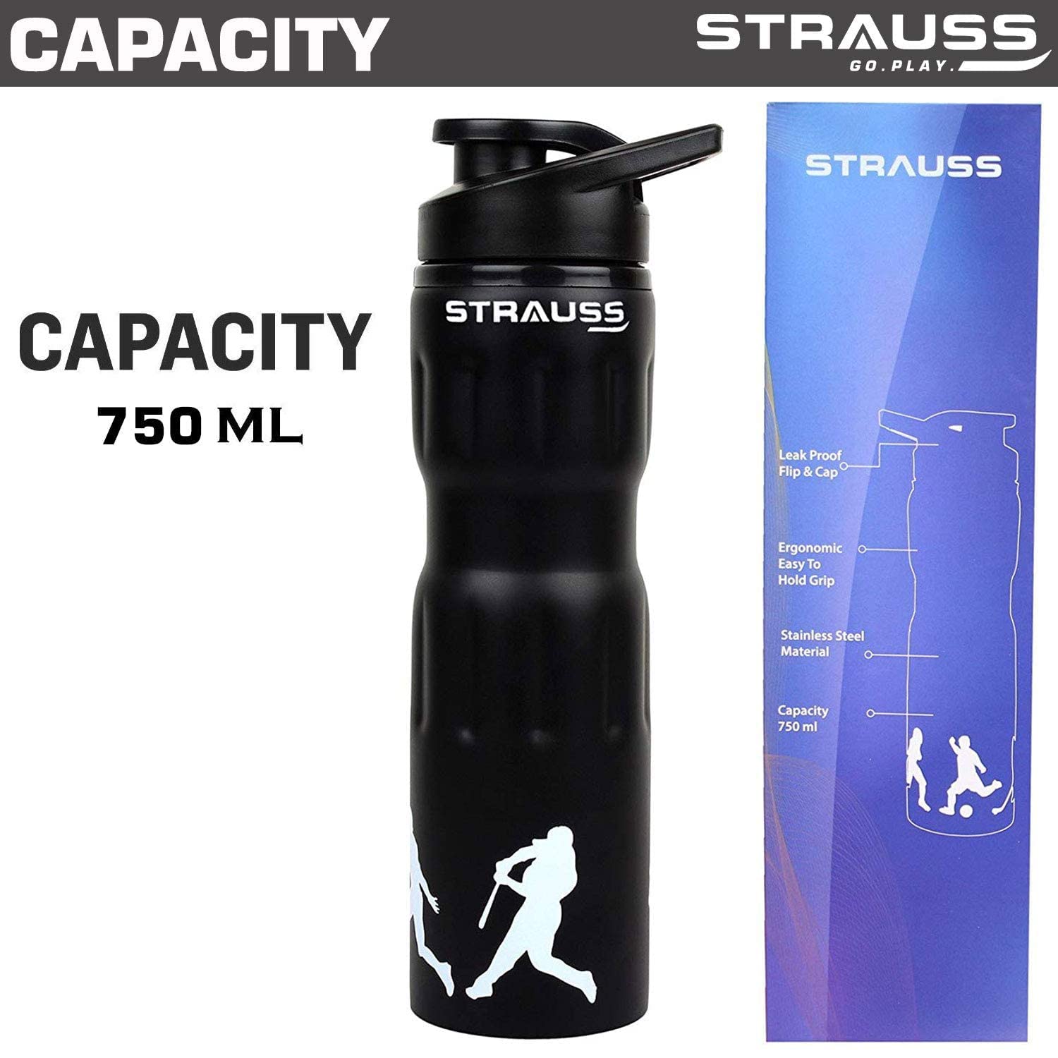 Gymreapers 128 oz Stainless Steel Water Bottle